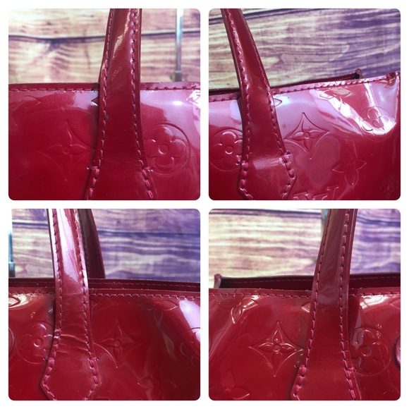 Louis Vuitton Red Vernis Wilshire PM Bag - Picture 3 of 8